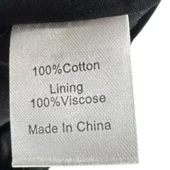 Tuckernuck NEW Noir Eyelet Hutton Long Sleeve Cotton Formal Midi Dress Size M - Picture 11 of 11